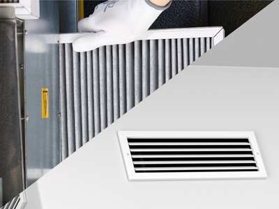 HVAC Filter and Unobstructed HVAC Vent